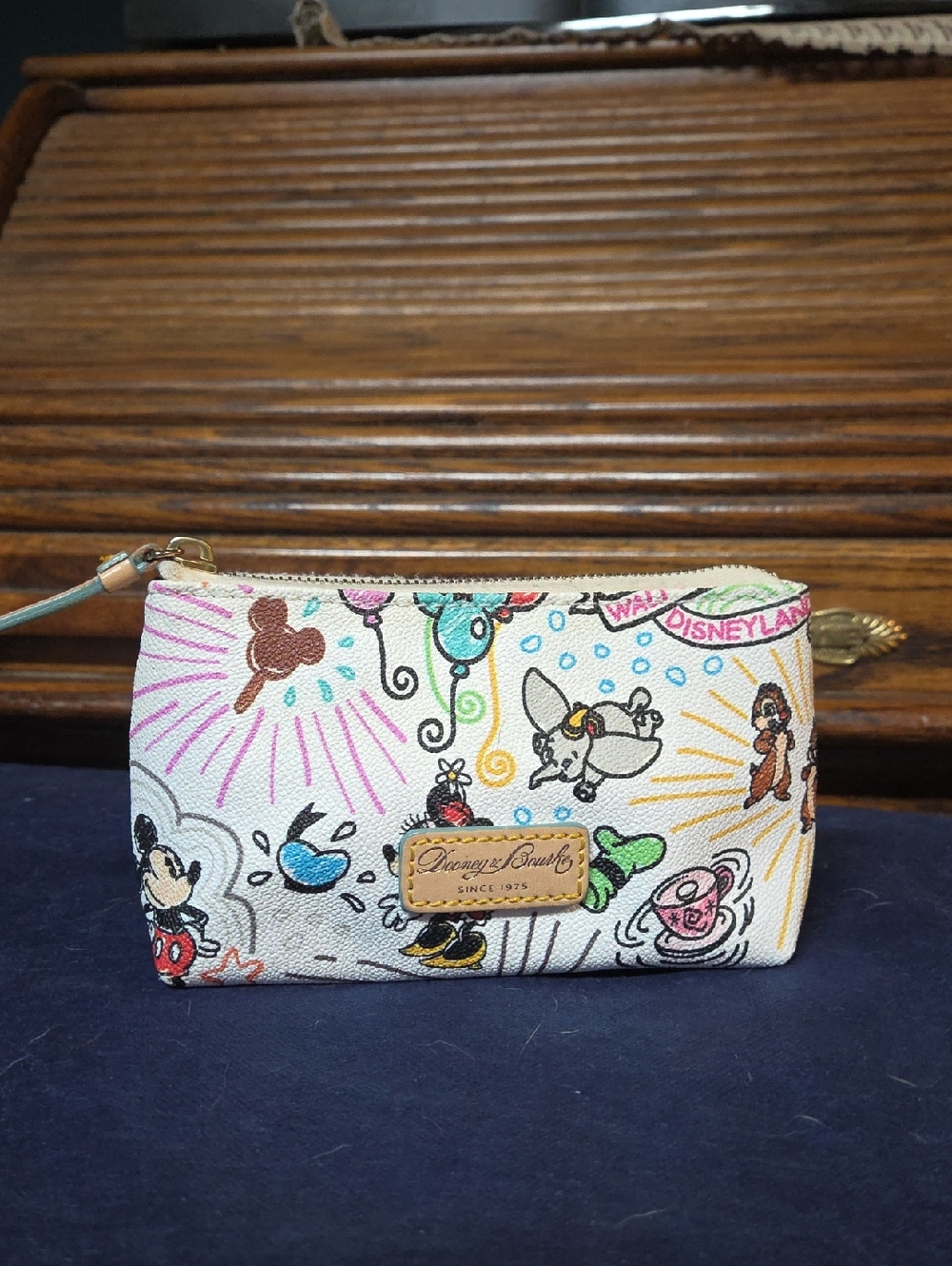 Dooney & Bourke Multicolor Disney Parade Canvas Wristlet